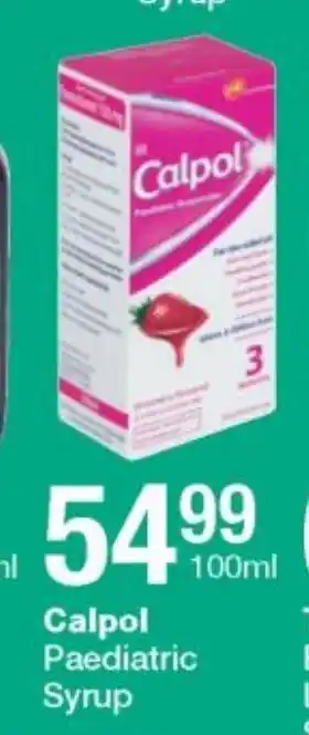 Checkers Calpol Paediatric 100ml offer