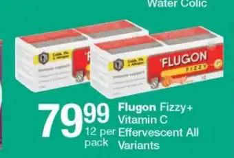 Flugon Fizzy+ Vitamin C Effervescent 12 per Pack