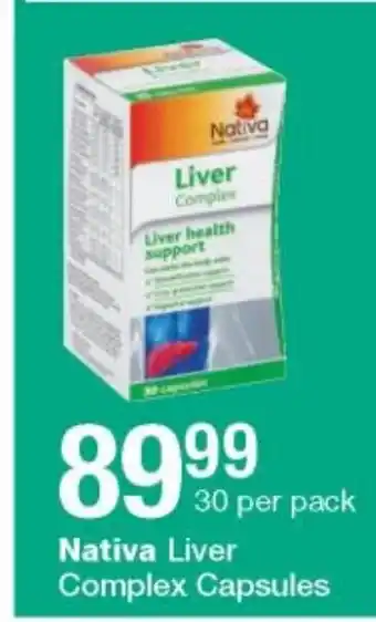 Checkers Nativa Liver Complex Capsules 30 per Pack offer