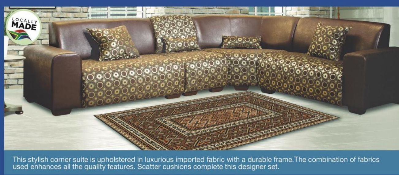 4 piece urban corner lounge suite offer at OK Furniture