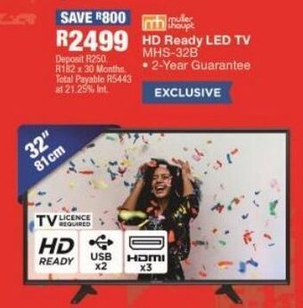 Hd ready led tv mhs-32b