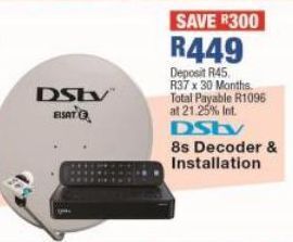 Dstv 8s decoder offer at OK Furniture