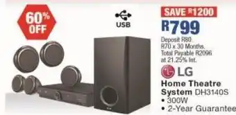 OK Furniture Lg home theatre system dh3140s offer