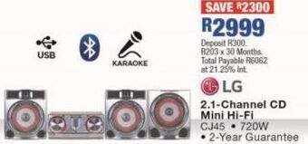 2.1 - channel cd mini hi-fi cj45