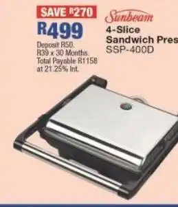 OK Furniture 4 - slice sandwich press ssp-400d offer