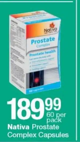 Checkers Nativa Prostate Complex Capsules 60 per Pack offer