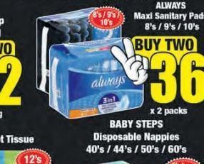 Boxer Always sanitary pads offer