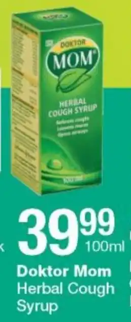 Checkers Doktor Mom Herbal Cough Syrup 100ml offer