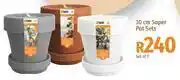 Builders Warehouse 30 cm Super Pot Set Of 3 offer