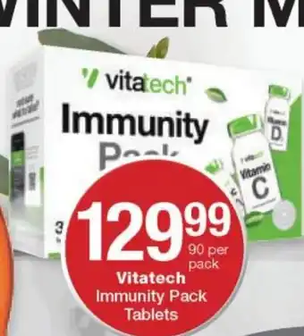 Checkers Vitatech Immunity Pack Tablets 90 per Pack offer