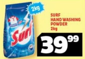 Usave Surf Hand Washing Powder 2kg offer