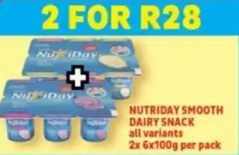 Usave Nutriday Smooth Dairy Snack 2 x 6 x 100g offer