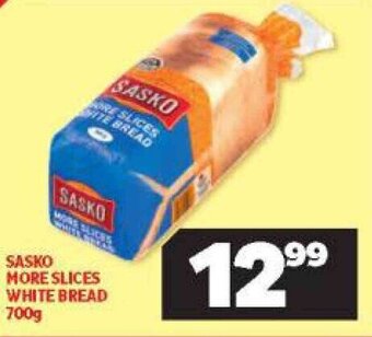 Usave Sasko More Slices White Bread 700g offer