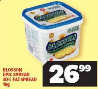 Usave Blossom Epic Spread 40% Fat Spread 1kg offer