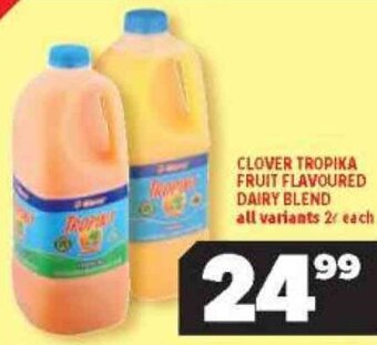 Usave Clover Tropika Fruit Flavoured Dairy Blend 2L offer