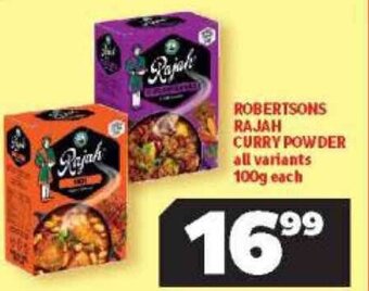 Usave Robertsons Rajah Curry Powder 100g offer