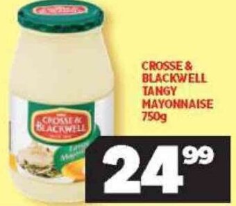 Usave Crosse & Blackwell Tangy Mayonnaise 750g offer