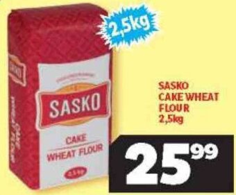 Usave Sasko Cake Wheat Flour 2,5kg offer
