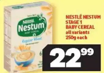 Usave Nestlé Nestum Stage 1 Baby Cereal 250g offer