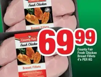 OK Foods Country Fair Fresh Chicken Breast Filletes 4's offer