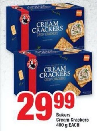 OK Foods Bakers Cream Crackers 400g offer