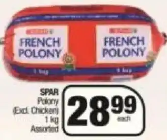 Spar Apar French Polony 1kg offer