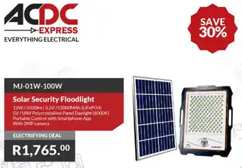 ACDC Express Solar Security Floodlight offer
