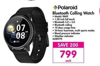 Makro Polaroid Bluetooth Calling Watch offer