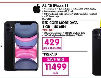 Makro 64 GB iPhone 11 offer