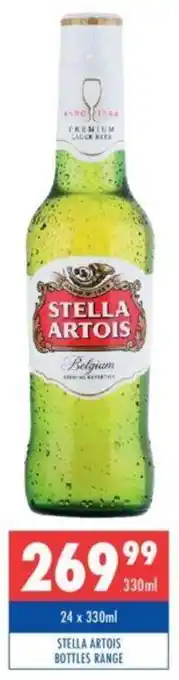 Ultra Liquors Stella Artois Bottles Range 330ml offer