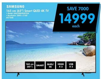 Makro Samsung - 165 cm (65") Smart QLED 4K TV offer