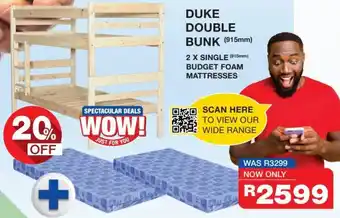 Ericssons Duke Double Bunk 915mm offer