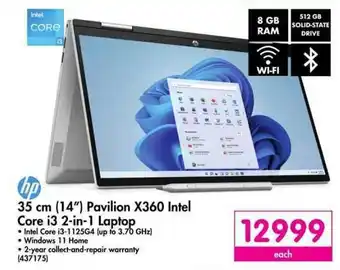 Makro Hp - 35 cm (14") Pavilion X360 Intel Core i3 2-in-1 Laptop offer