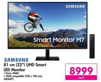 Makro Samsung - 81cm (32") UHD Smart LED Monitor offer