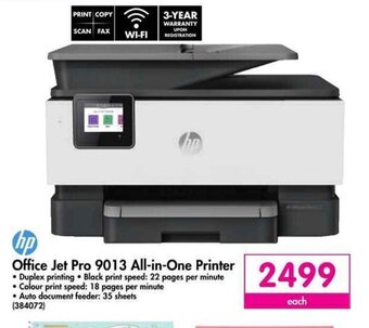 Makro Hp - Office Jet Pro 9013 All-in-One Printer offer