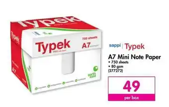 Makro Sappi / Typek A7 Mini Note Paper offer