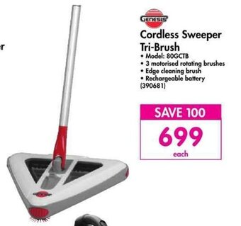 Makro Genesis - Cordless Sweeper Tri-Brush offer