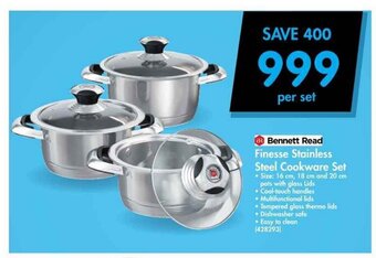 Makro Bennett Read - Finesse Stainless Steel Cookware Set offer