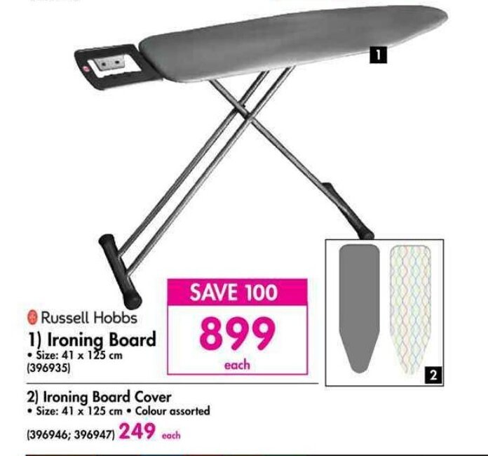Russell Hobbs Ironing Board offer at Makro