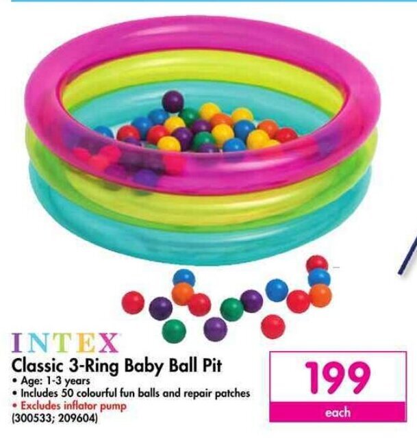 Intex Classic 3ring Baby Ball Pit offer at Makro