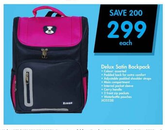 Delux Satin Backpack