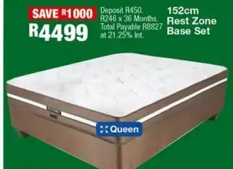 OK Furniture 153 cm rest zone base set offer