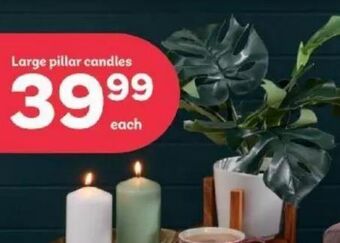 PEP Large pillar candles offer