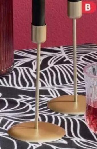 PEP Gold tapered candle holders offer