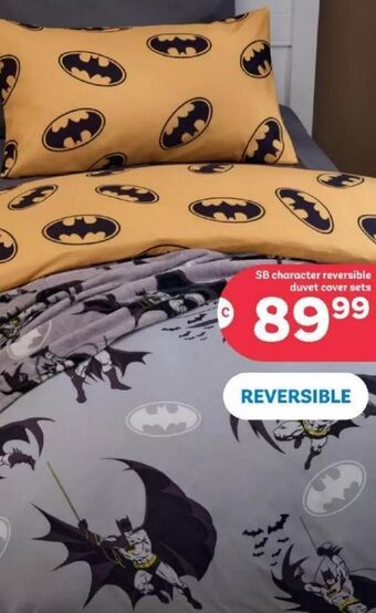 PEP Sb character reversible duvet cover sets offer