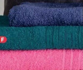 PEP Plain bath sheets 90 x 150cm offer
