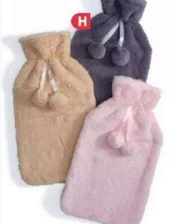 Plush hot water bottle covers