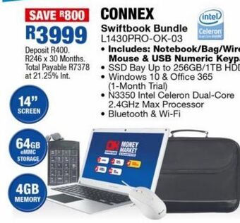 OK Furniture Connex swiftbook bundle l1430pro-ok-03 offer