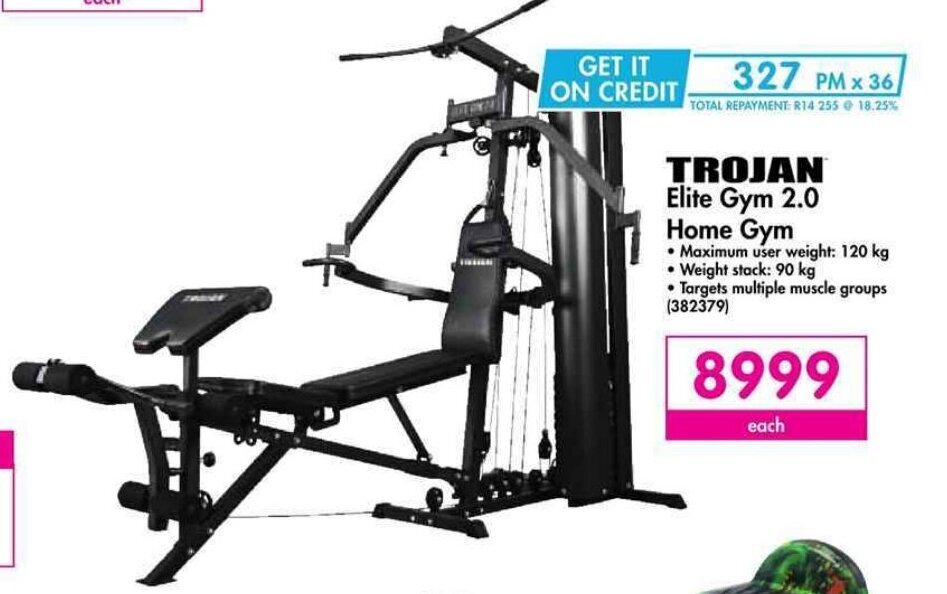Trojan Elite Gym 2.0 Home Gym offer at Makro