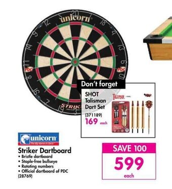 Unicorn Striker Dartboard